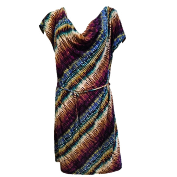 Olivia Matthew's Multi-colored Mini Dress Size 2XP - Picture 1 of 7